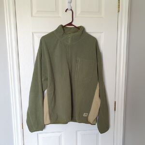 Men's Green Zip Up Sweater